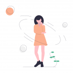 undraw_in_thought_gjsf Character illustration of a women thinking about business ideas