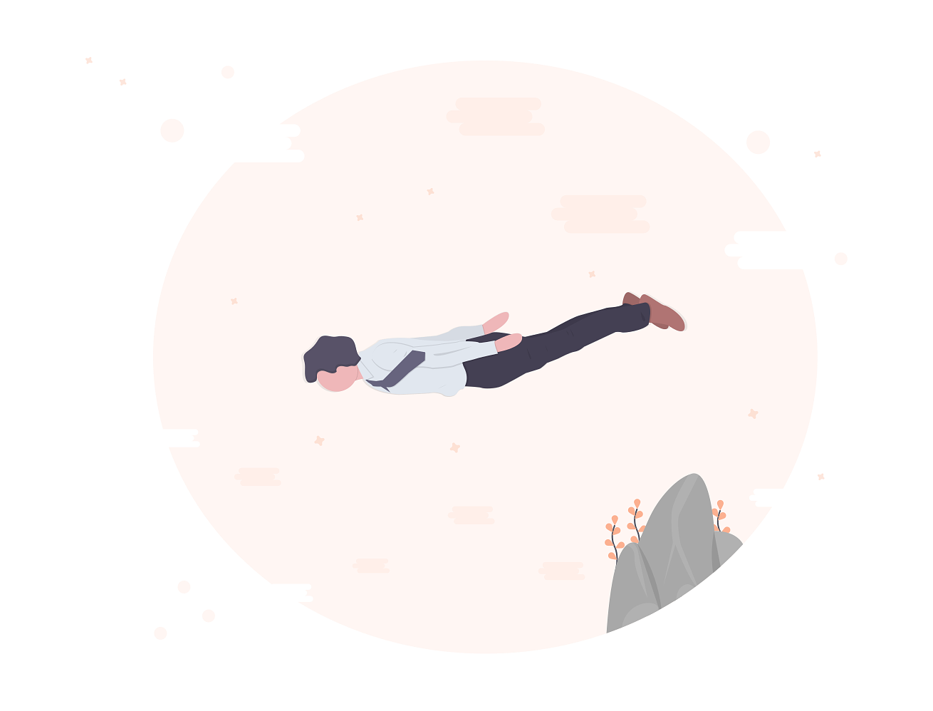 undraw_instant_support_elxh Character illustration of person jumping off a cliff, designed to resemble the support that founders need when starting a business.