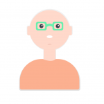 undraw_man_eiev Character illustration of a man with glasses, who resembles a customer that someone is going to validate their idea with