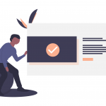 undraw_done_a34v Vector illustration showing how to create a valuable product or service