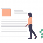 undraw_content_creator_xeju Illustration of copy writer creating a blog