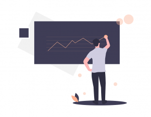 Content Marketing Growth illustrated image through growth curve as a result of content marketing