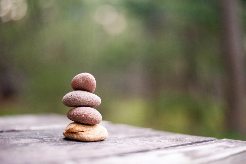 Rocks stacked upon each other as a symbol of zen